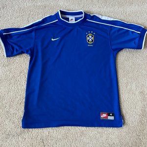 Brazil Soccer Jersey with 4 stars